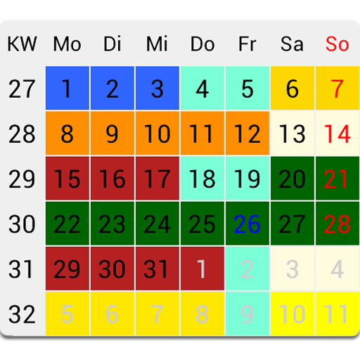 Mein Dienstplan